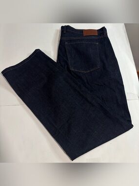 Mott & Bow Jeans Mens Sz 40x32 Dark Blue Resin Mosco Slim Fit Mid Rise